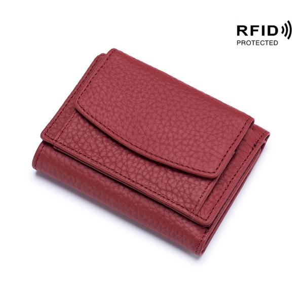 Small Wallet Women's Genuine Leather Japanese-style Cloth Rfid Coin Bag Wallet
