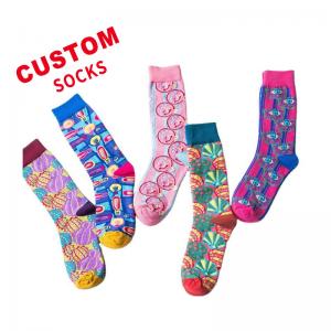 China In-stock Wholesale Custom Design Cotton Sports Socks Autumn Winter Stylish Novelty Creative Cartoon Women's Hosiery on sale