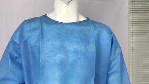 Wholesale High Quality Surgical Disposable Isolation Gown Used in Hospital or Labs Disposable Isolation Gown from china suppliers