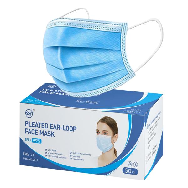 China manufacture wholesale cheap price 4-layer earloop protective disposable