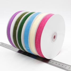 Wholesale 200 Yards Decoration Ribbon Rolls 1cm None Elastic Velvet Ribbon from china suppliers