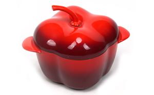 Wholesale Enameled Cast Iron Pepper Shape Casserole from china suppliers