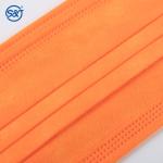 4 Layers Disposable Face Masks Orange Doctors Mouth Mask TYPE IIR/ASTM F2100
