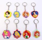 Ladies Pvc / Rubber / Silicone Rubber Keychain Easy To Take
