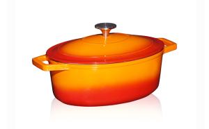 Wholesale 4.7 Quart Oval Enameled Cast Iron Casserole from china suppliers