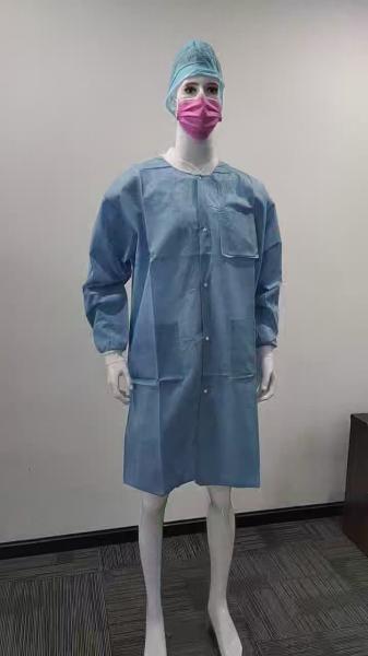 OEM wholesale laboratory doctor uniform lab coat non woven sms disposable lab