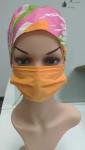 4 Layers Disposable Face Masks Orange Doctors Mouth Mask TYPE IIR/ASTM F2100