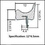 Card Slot Installation PU Foam Sealing Strip Sliding Door Weather Stripping