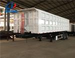 Low Bed Deck Dimension 12000X2500X1500mm Dump Semi-Trailer for 100 Ton Coal