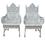 Classical European Cast Iron Decor Aluminum Garden Table & Chair Table End