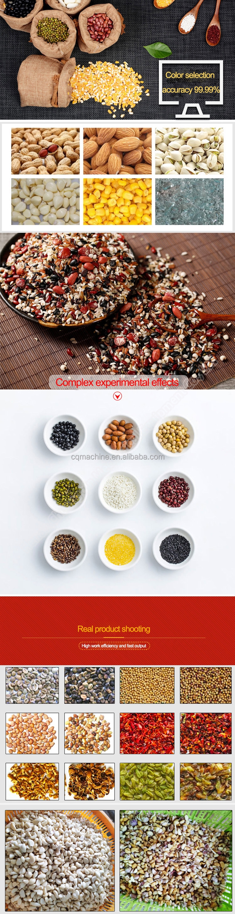 Grain Color Sorter Machine Rice Sorting Machines Sesame Sorting Machine