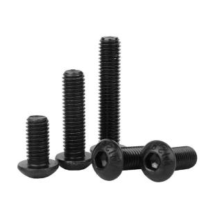 Wholesale M3 Pan Head Screws Grade 12.9 Blackened Screws Fully / Half Threaded from china suppliers