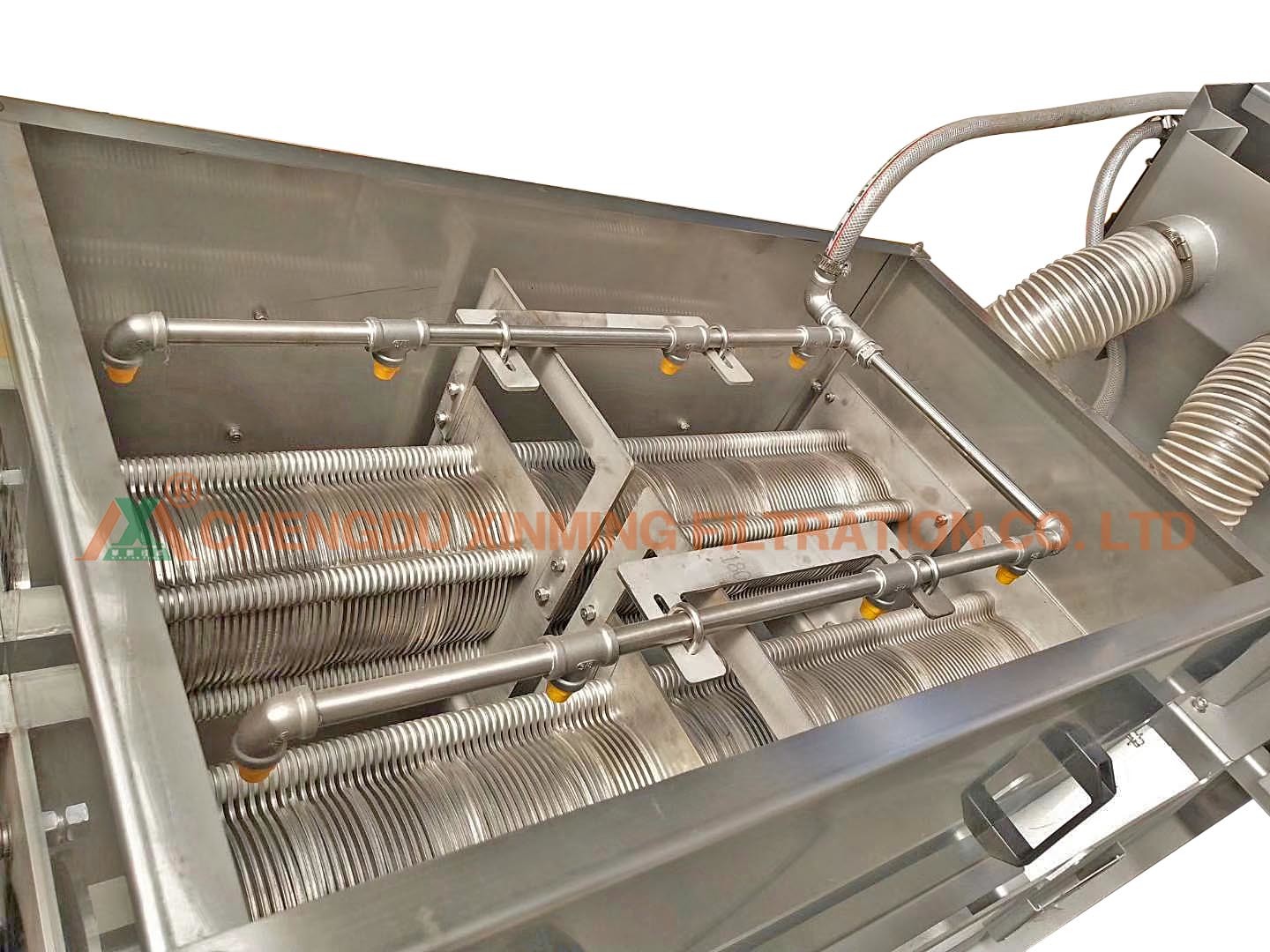 Automatic Fold Screw Sludge Dewatering Press , Sludge Press Machine 1900kg N.W.