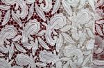 Crochet polyester embroidery lace fabric for lady's dresses