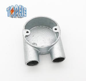 Wholesale Branch 2 Way U Malleable Iron Box BS4568 Conduit Fitting Hot Dip Galvanized from china suppliers