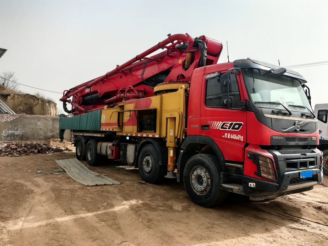 Used Concrete Pump Truck 62 M Installed on Volvo Site