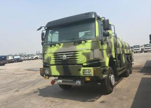 China LHD 6X6 Military Fuel Oil Tanker Truck 16 - 25 CBM Euro 2 336 HP High Capacity on sale