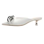 8001-3 European And American Sexy Pointed-Toe Shallow Mouth High Heels Are Thin