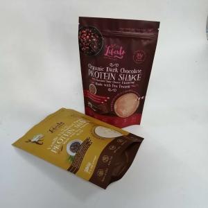 Wholesale 120 Microns Stand Up Matte Protein Powder Mylar Zip Pouches from china suppliers