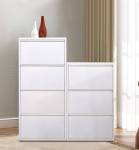 Living room sliding door shoe rack white shoe storage cabinet
