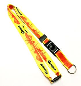 Wholesale Yellow Red Dye Sublimation Lanyards Sport Competition Activity Event Key Ring from china suppliers