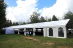 Durable Water Proof Clear Span Structure Romantic Wedding Tents For 200 People
