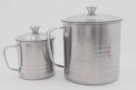 15cm Dinner party beverage water mug stainless steel single beer cup with Lid