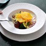 Round Minimalist Modern Porcelain Dinnerware Sets Solid Pure White