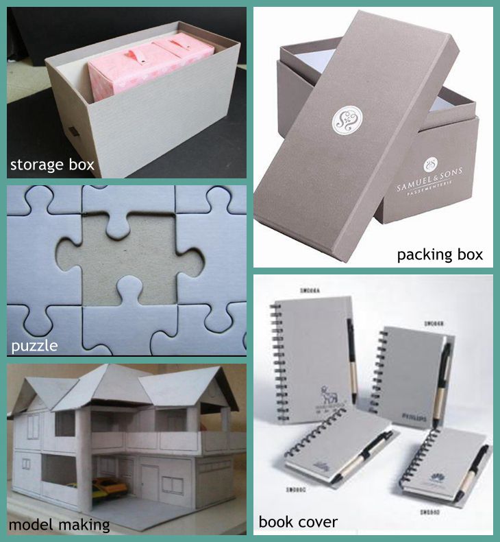 800gsm Book Liner Board Grey Solid Board Sheet For Carton Making