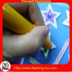 Wholesale purple LED light glowing UV Logo Projector Pen with 3 AG13 Battery from china suppliers