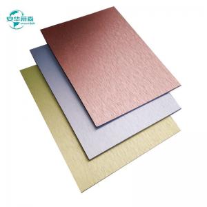 China B1 Fire Rating Brushed Aluminum Composite Panel ISO14001 Fire Retardant Acp on sale