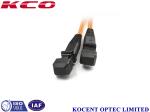 MTRJ Duplex Armored Fiber Optic Patch Cable Diameter 3.0mm OM1 Orange