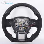 Black Leather Alcantara Land Rover Steering Wheel Ring Defender 90 Removable