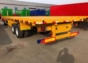 Wholesale SINOTRUK Mn Steel 3 Axles Flatbed Cargo Full Trailer from china suppliers