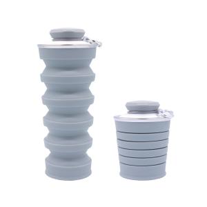 Wholesale OEM ODM Available 500ML Silicone Foldable Water Bottle from china suppliers