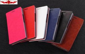 Wholesale Dirtproof/Waterproof HUAWEI ASCEND P6 PU Wallet Leather Cases Multi Colors from china suppliers