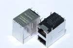 LPJG17561AHNL Stacked RJ45 2x10/100/1000Mbps Gigabit Ethernet Jack