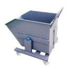 1.5 Cbm Industrial Forklift Tipping Skip Self Dumping Steel Forklift Hoppers