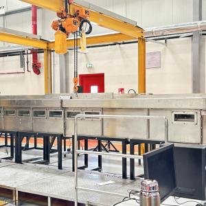 ASTME84 Tunnel Furnace Lab Fire Testing Machine Fire Smoke Tripped