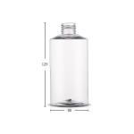 9 OZ Capacity Clear Plastic Lotion Bottle With Disc Cap 24/410 Neck Size