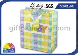 Wholesale High Grade Paper Gift Wrapping Bags for Baby Showers Packaging with Ribbon Handle from china suppliers