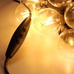 USB LED string light Outdoor NotWaterproof Fairy Lights Garland G40 Bulbs Garden