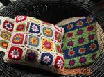 Handmade Paisley Crochet pillow cushion cover Decorative Cushion Wedding Gift