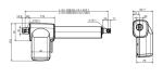 24VDC Linear Actuator Controller IPX6W Stroke Optional For Electric Hospital Bed