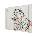 Ribbon Tiger Abstract Animal Paintings , Colorfast Wall Designing Painting