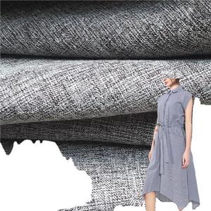 Wholesale Woven Plain Two-Tone Polyester Cotton Imitation Linen Shirting Fabric from china suppliers