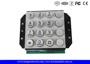 China 16 Keys PIN interface Zink Alloy Industrial Numeric Keypad For Door Access Control or Phone System on sale