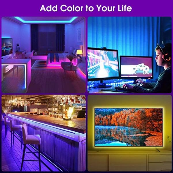waterproof rgb led strip 5050 RGB 24 Volt LED Light Strip Color Change Remote