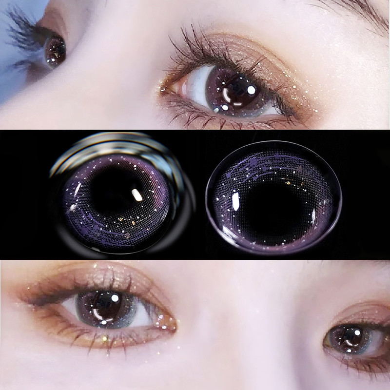 Realistic Eye Amethyst Color Contact Lens 14.2mm For Daily Use