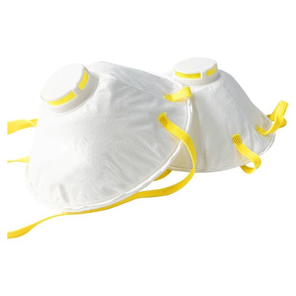 Anti Particulate Dust Face Mask , Dust Protection Mask Cone Shape 180 Degree